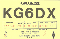 QSL KG6DX