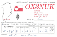 QSL OX3NUK
